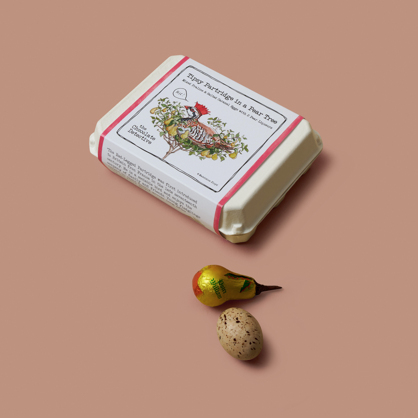 The Chocolate Detective Tipsy Partridge in a Pear Tree Eggs