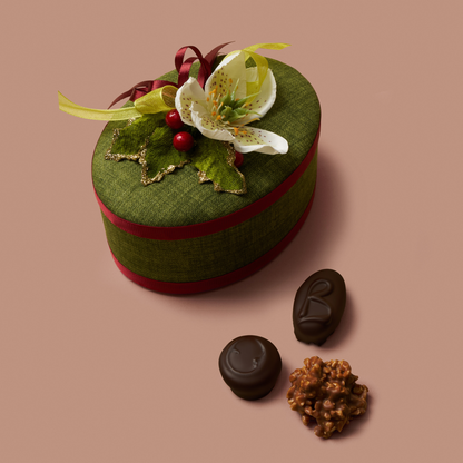 The Christmas Green Hat Box