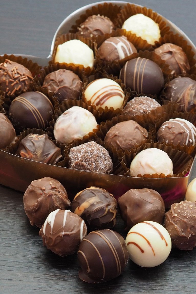 Heart Shaped Truffles Selection