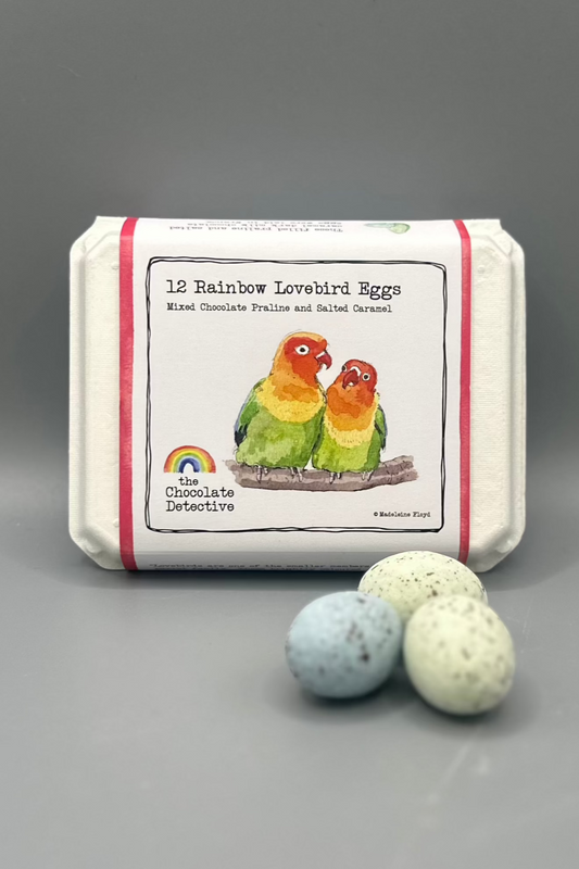 The Chocolate Detective Rainbow Lovebird Eggs