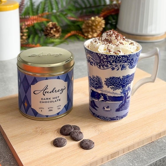 Audrey's x Spode: Blue Italian Mug & Hot Chocolate Tin